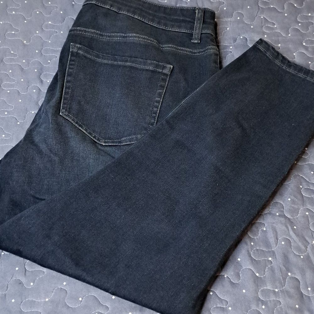 Westbound cropped jeans size large petite